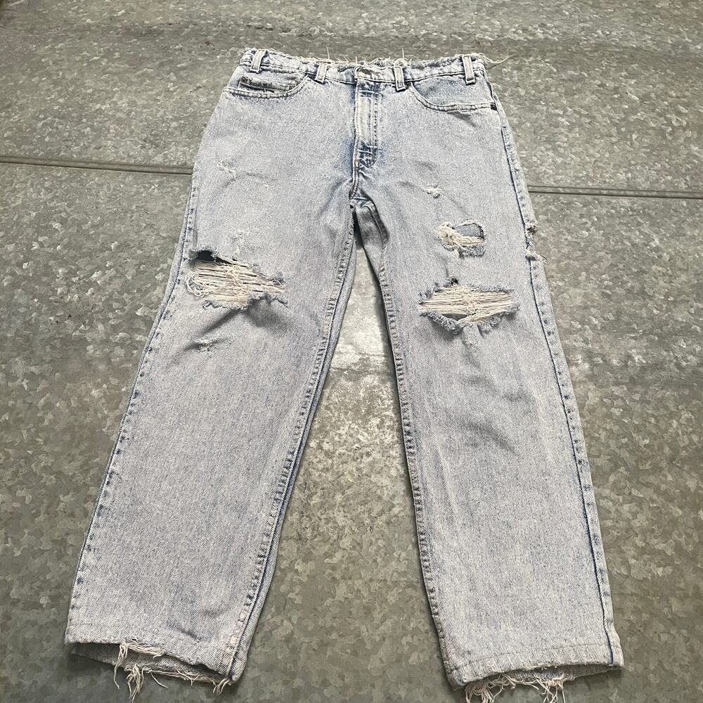 Vintage Levi's 540 Denim Jeans USA Mens 32x30 (Fit 31x26) Distressed 90s Indie